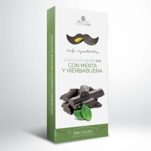 Chocolate negro 56% con Menta y Hierbabuena