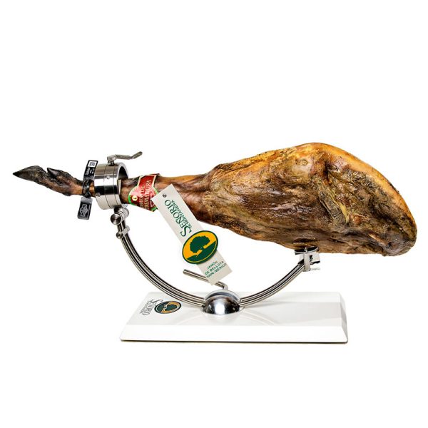 Jamón 100% raza ibérica, etiqueta negra, D.O.P. Dehesa de Extremadura, Señorío de Montanera