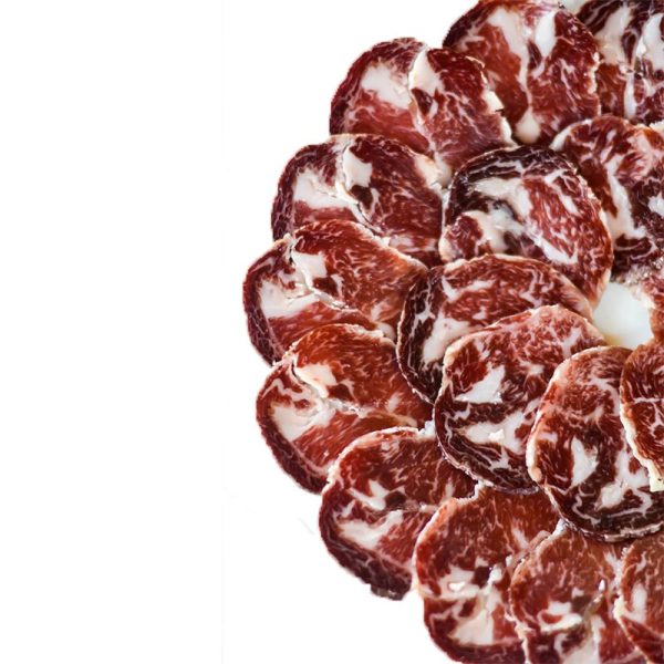 ドングリで育てられたイベリコ産折り込みロース肉 100%、セニョリオ・デ・モンタネーラ
