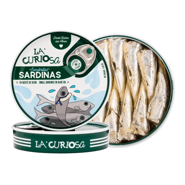 Sardinilla 10/14 unidades en aceite de oliva, La Curiosa