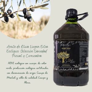 Aceite de Oliva Virgen Extra Picual/Cornicabra Ecológico, Oro La Senda