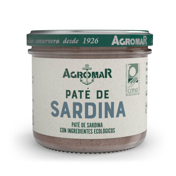 Паштет из сардин с органическими ингредиентами, Agromar