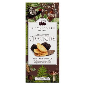 Crackers veganos artesanos con trufa negra y aceite de oliva, Lady Joseph