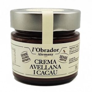 Crema de avellanas con miel y cacao, Alemany1879