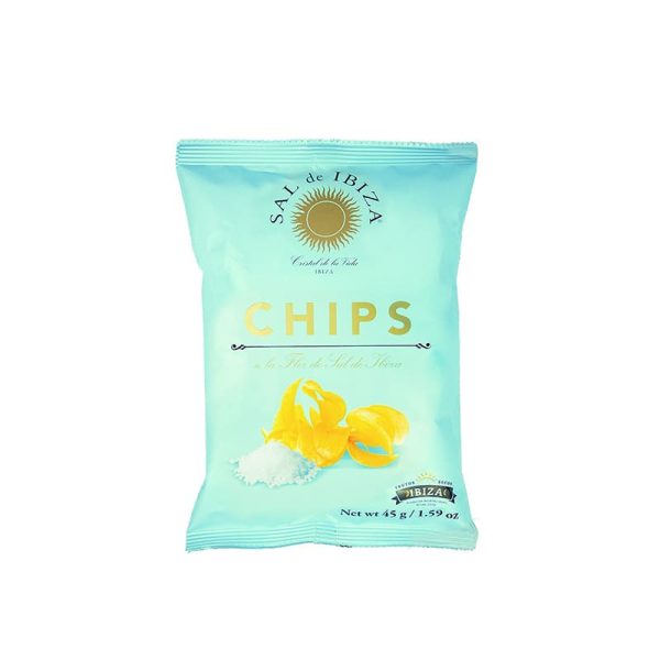 Patatas Chips Flor de Sal, Sal de Ibiza 45g