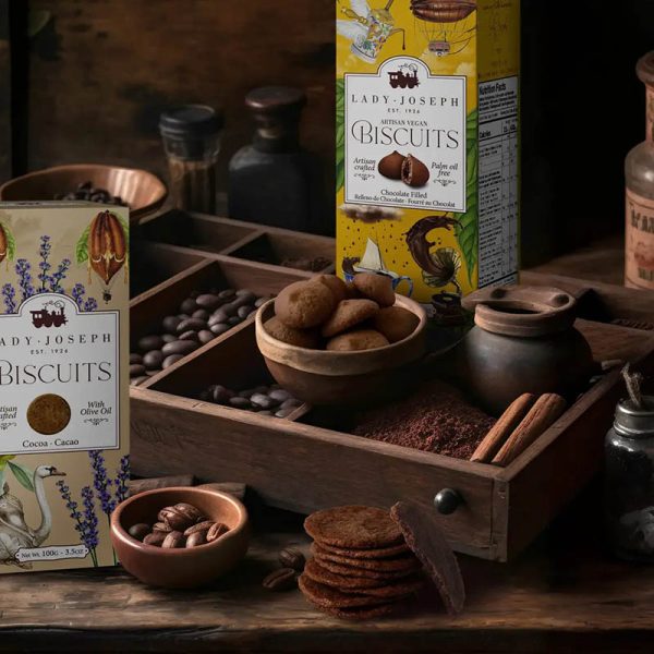 Galletas artesanas de cacao extra crujientes, Lady Joseph