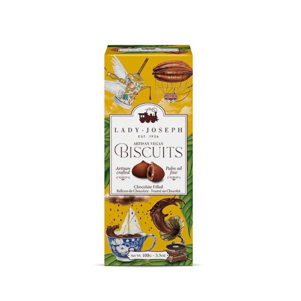 Galletas artesanas veganas rellenas de chocolate, Lady Joseph