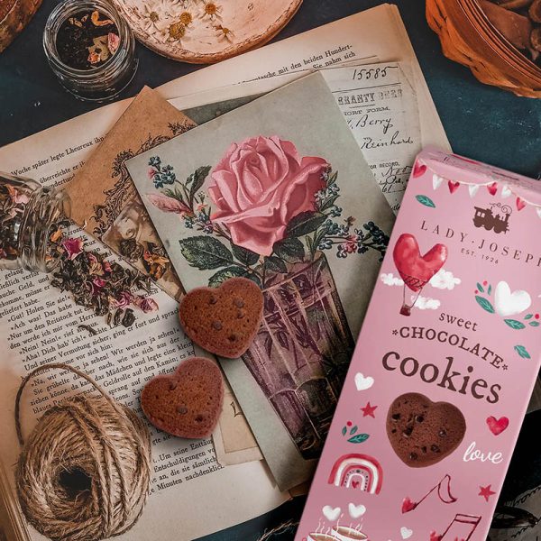Galletas artesanas en forma de corazón, Lady Joseph