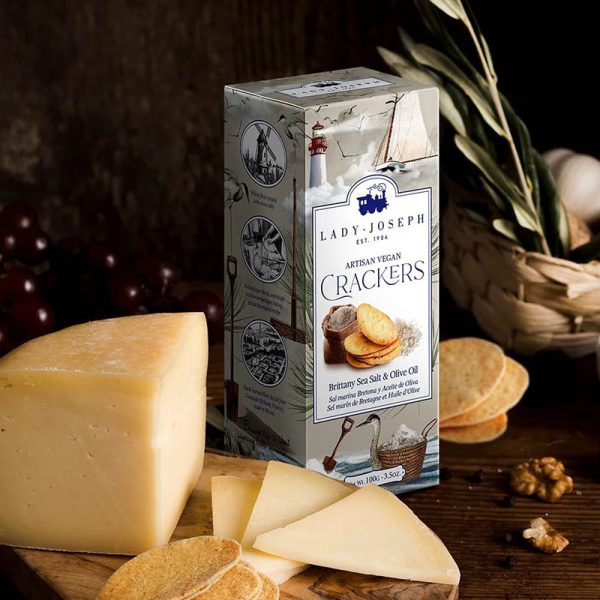 Crackers artesanos de Sal Marina de Guérande  y Aceite de Oliva, Lady Joseph (7 unidades) - Imagen 2