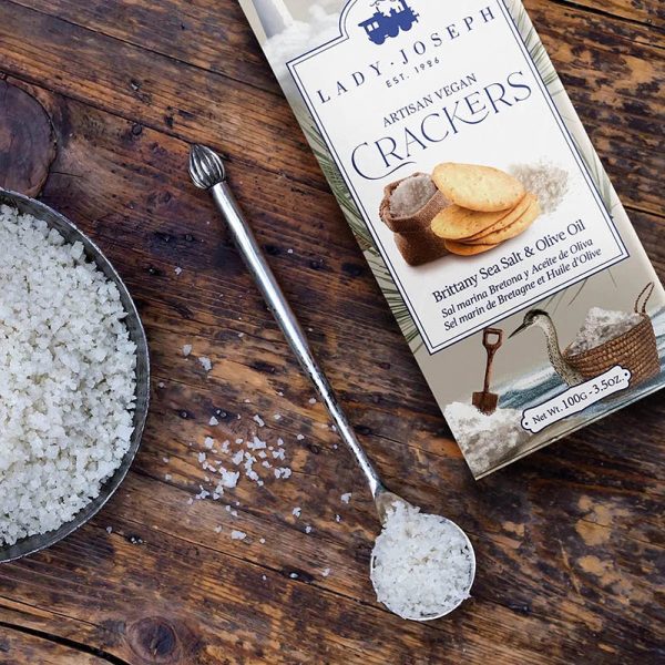 Crackers artesanos de Sal Marina de Guérande  y Aceite de Oliva, Lady Joseph (7 unidades) - Imagen 3