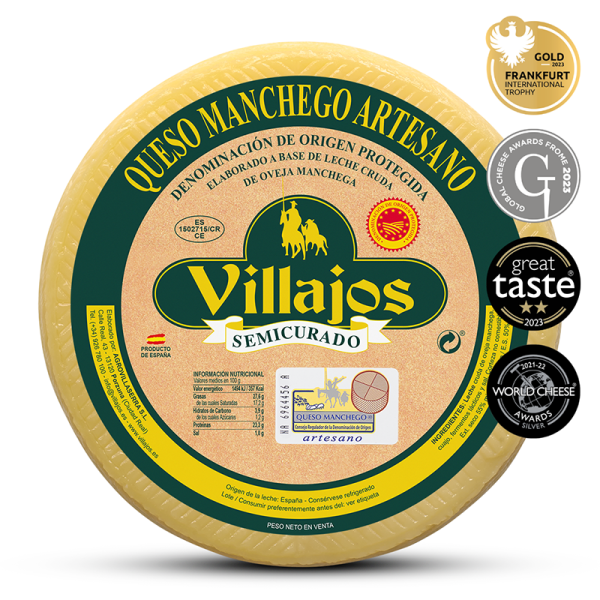 Queso Manchego D.O.P Semicurado, Los Villajos