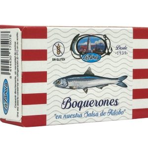 Boquerones en salsa de adobo, La Farola, Conservera de Tarifa
