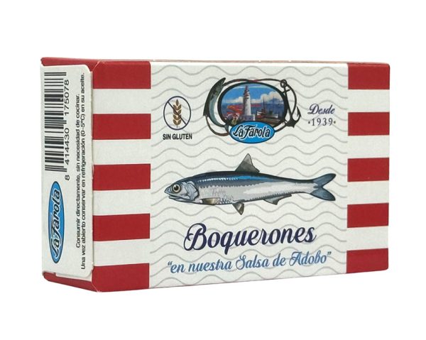 Boquerones en salsa de adobo,  La Farola, Conservera de Tarifa