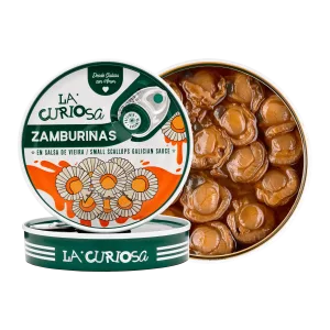 Zamburiñas en salsa de vieira, La Curiosa