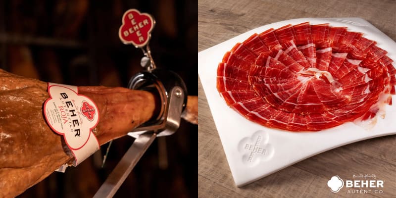 Jamón 100% Ibérico Bellota Oro Pata Negra loncheado, BEHER 