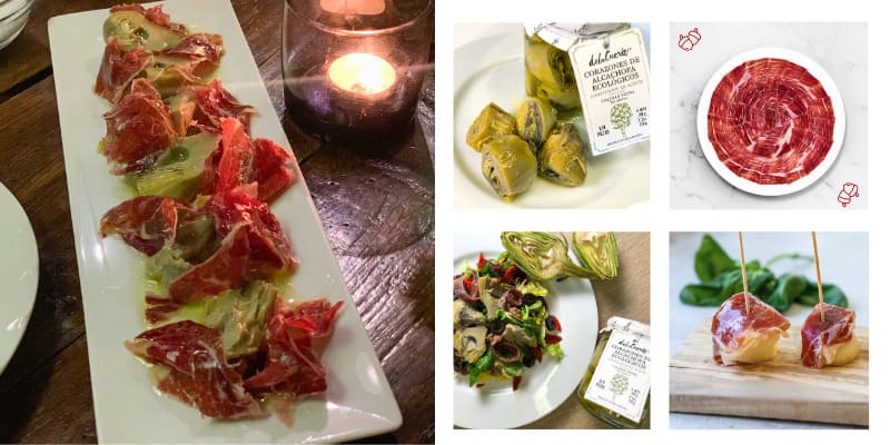 Aperitivo de Otoño: alcachofas con jamón ibérico