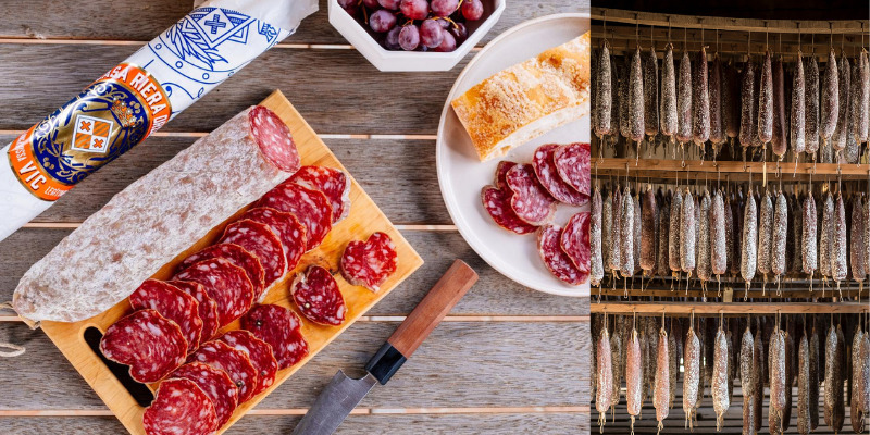 Una historia que empezó en Vic y conquistó el mundo Salchichón de Vic cular mini, Casa Riera Ordeix