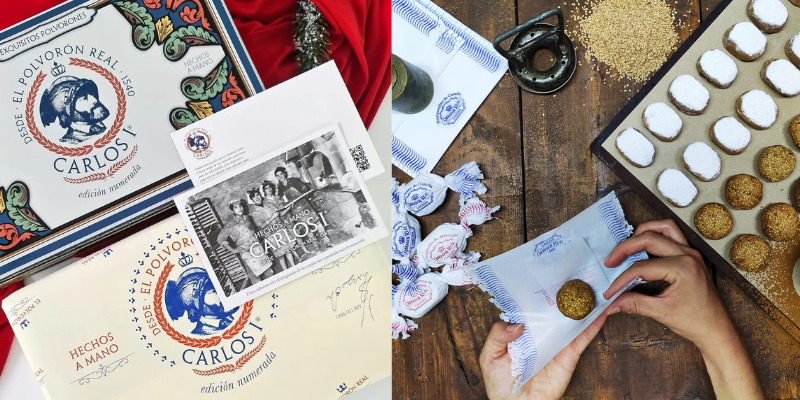 Obrador Real — El arte andaluz de endulzar el alma Estuche Polvorones Carlos I, Obrador Real