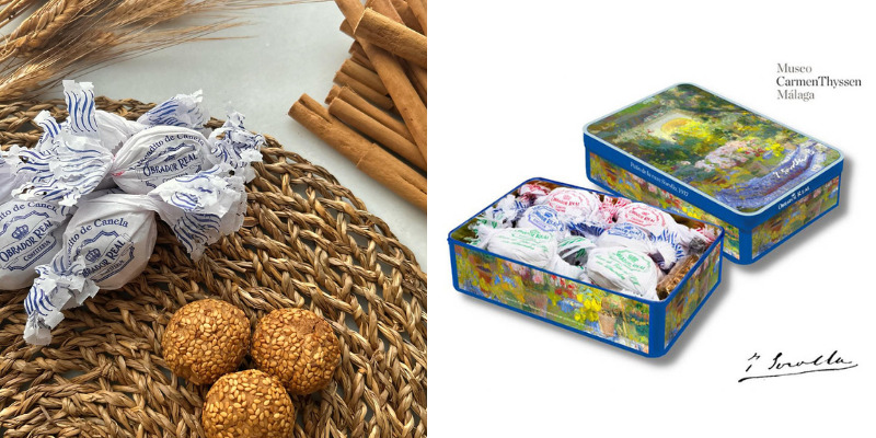 Obrador Real — El arte andaluz de endulzar el alma Lata surtido de Obrador Real, litografía Thyssen Sorolla