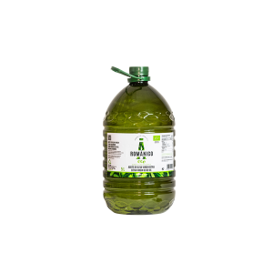 Aceite de Oliva Virgen Extra, ecológico arbequina PET 5 litros, Romanico