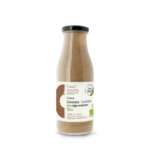 Crema de Lentejas con Alga Wakame Bio 490ml, Casa Amella
