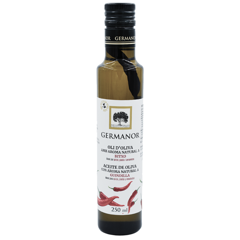 AOVE arbequina aromatizado con guindilla, Germanor AOVE arbequina aromatizado con guindilla, Germanor